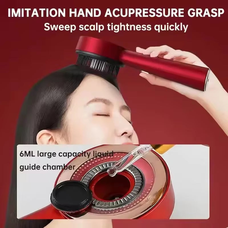 Revitalize Your Hair with the 3 Modes Electric Massage Comb - Portable Red Light Laser Comb for Scalp Health and Nourishment