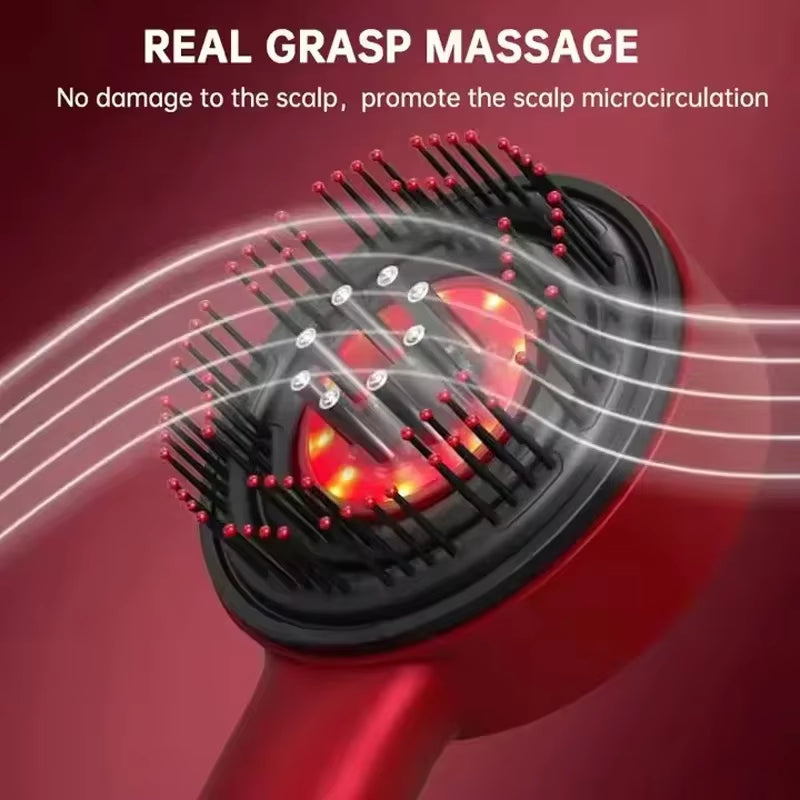 Revitalize Your Hair with the 3 Modes Electric Massage Comb - Portable Red Light Laser Comb for Scalp Health and Nourishment