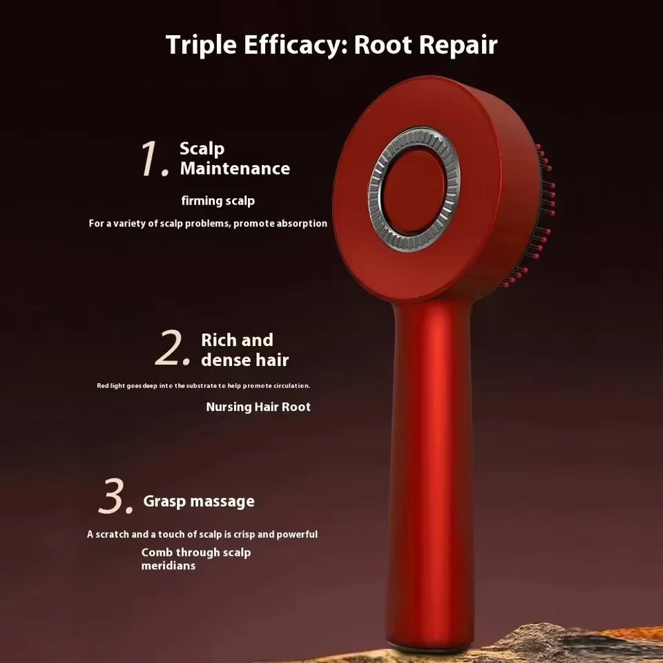 Revitalize Your Hair with the 3 Modes Electric Massage Comb - Portable Red Light Laser Comb for Scalp Health and Nourishment